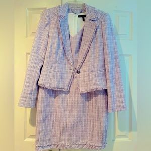 White House Black Market Tweed Suit Set